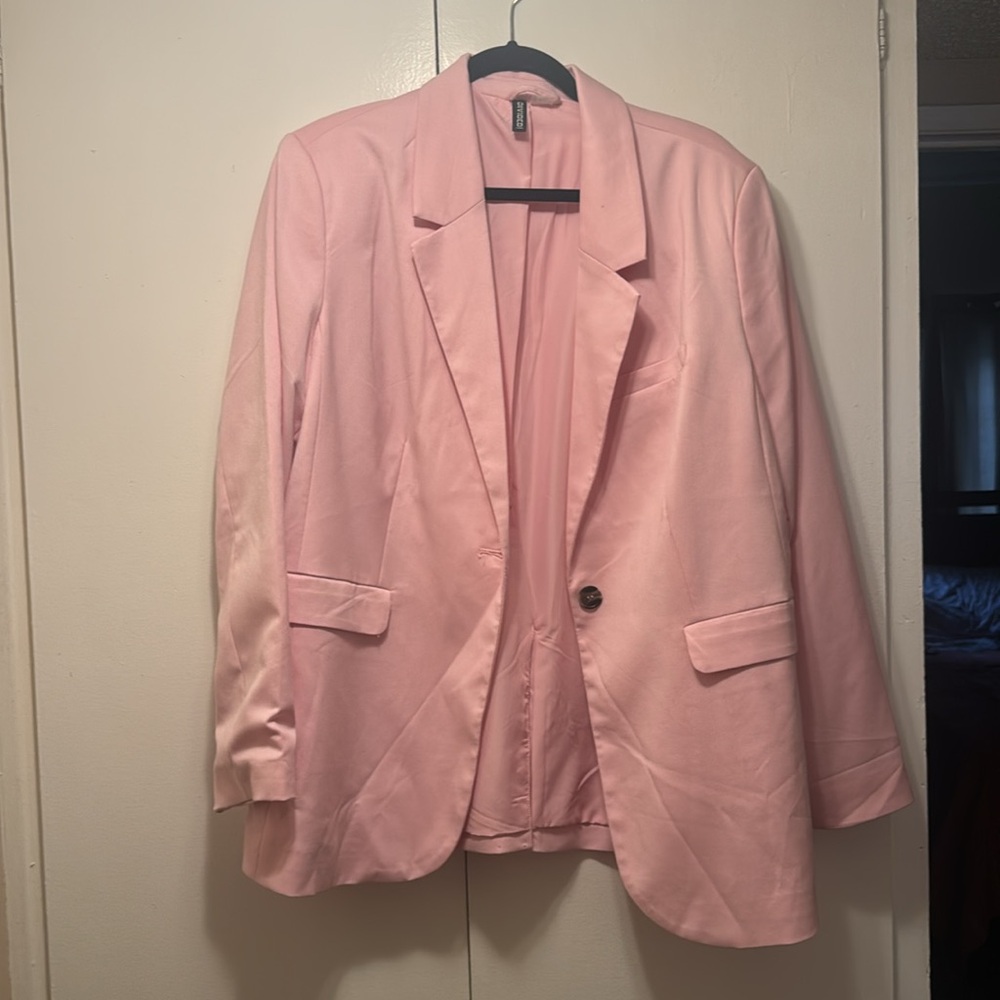 H&M Oversized Pink Blazer- M